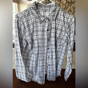 Splendid Black and White Plaid Shirt